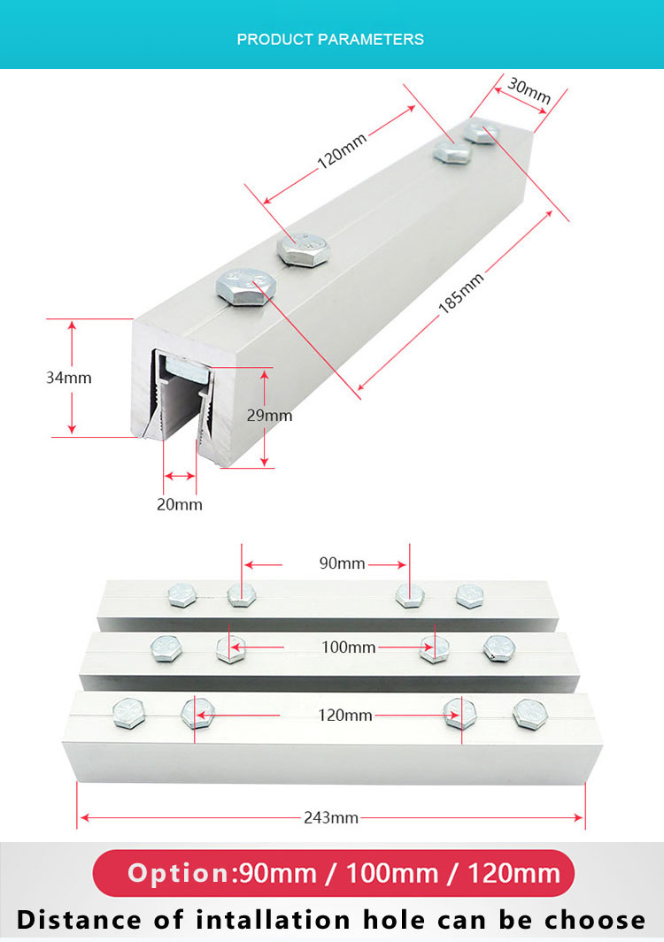 25CM Glass Door Panel Clamper