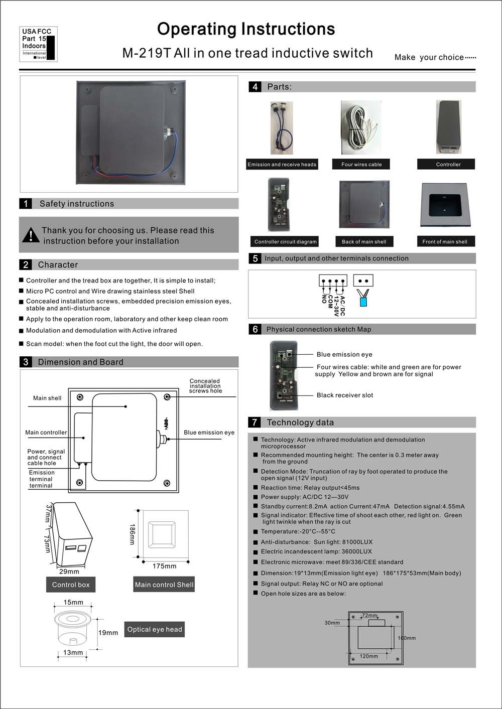 M-219T All in One Tread Inductive Switch