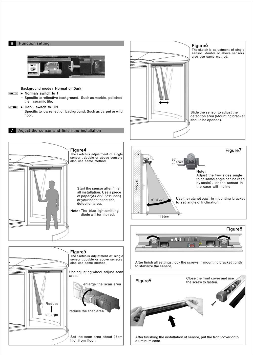  Moving Safety Curtain for Revolving Door