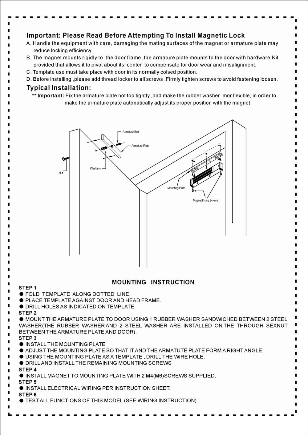 M-213F Autodoor Electromagnetic Lock