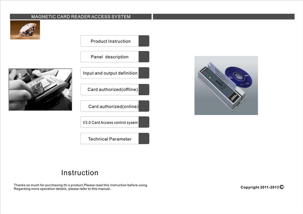 M-200E Magnetic Card Reader Access System