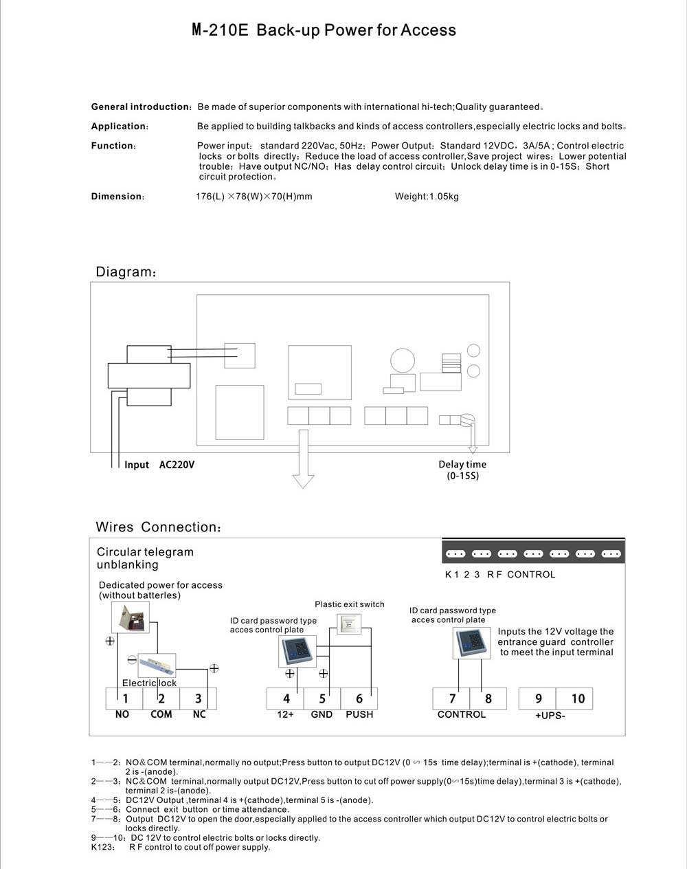 M-210E Backup Power for Access