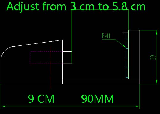 Door Floor Guide 1-4cm Adjustable